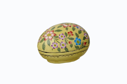 Yellow flower Easter egg box small