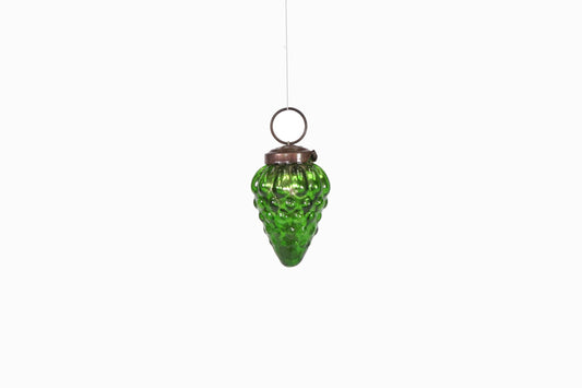 Fircones en verre moyen vert