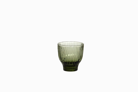 Verre rainuré gobelet 250ml vert