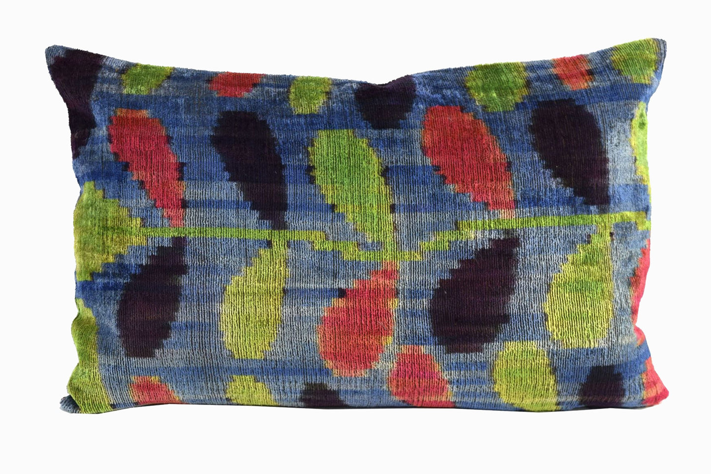 COJÍN TERCIOPELO SEDA IKAT 205