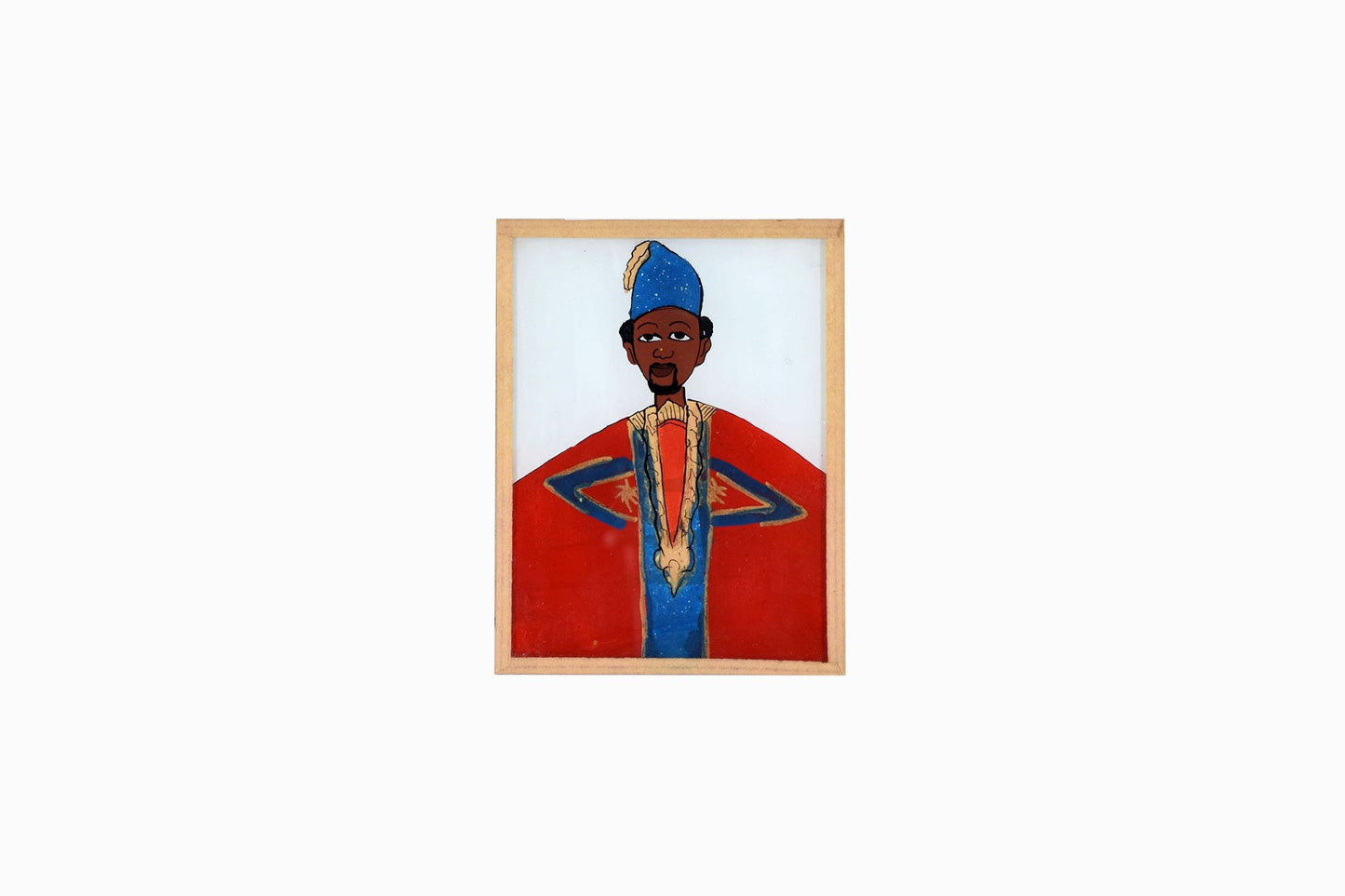 Tableau sur verre sénégalais Réf SGP20