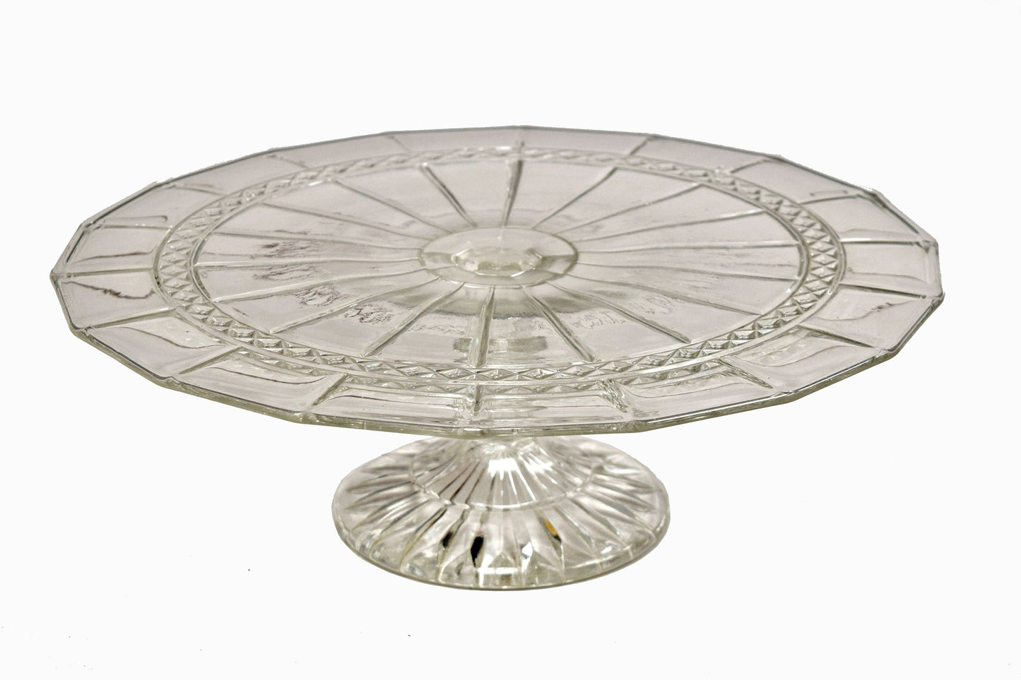 Présentoir à gâteau en verre (transparent) grand