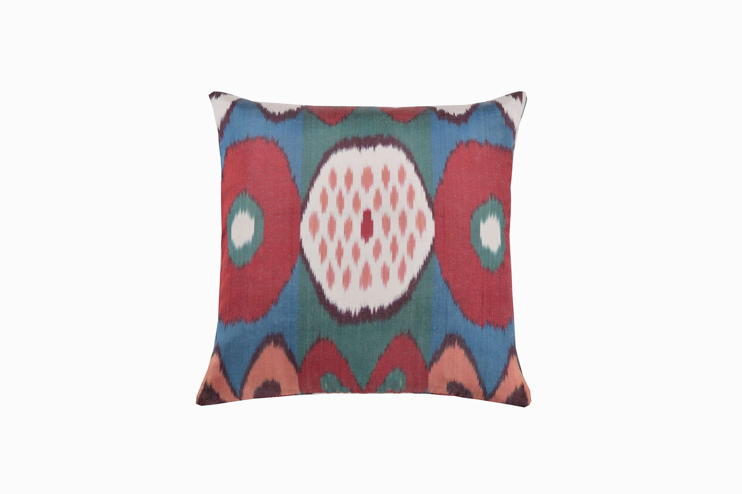 Cojín cuadrado Ikat seda Ref 9
