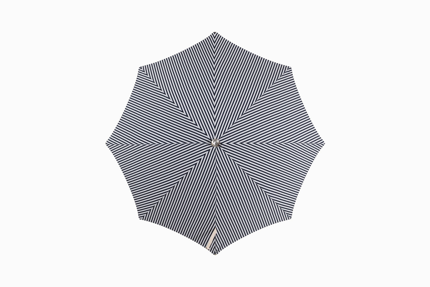 Parasol Riviera rayure bleue