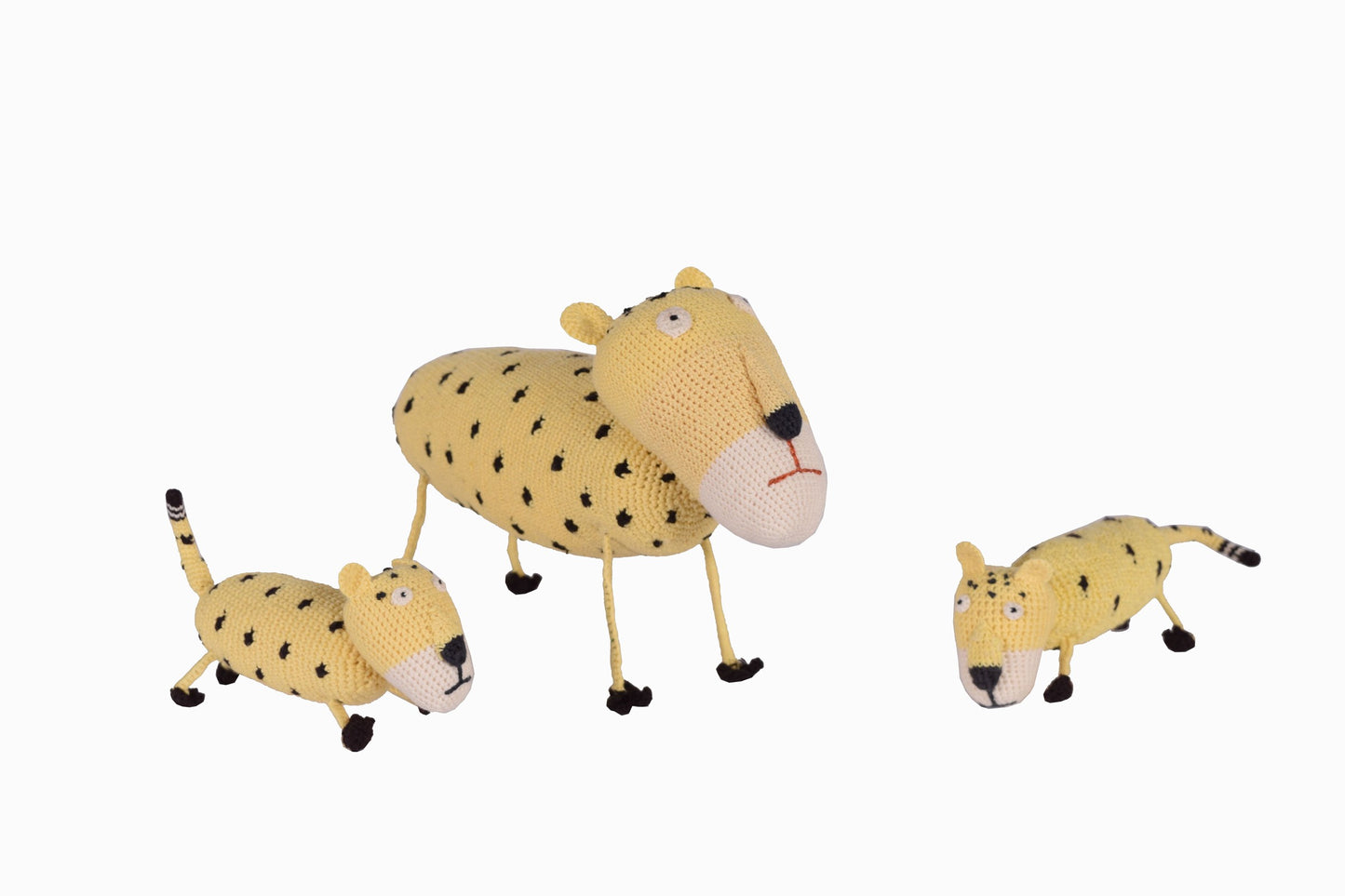 Leopardo momia de ganchillo