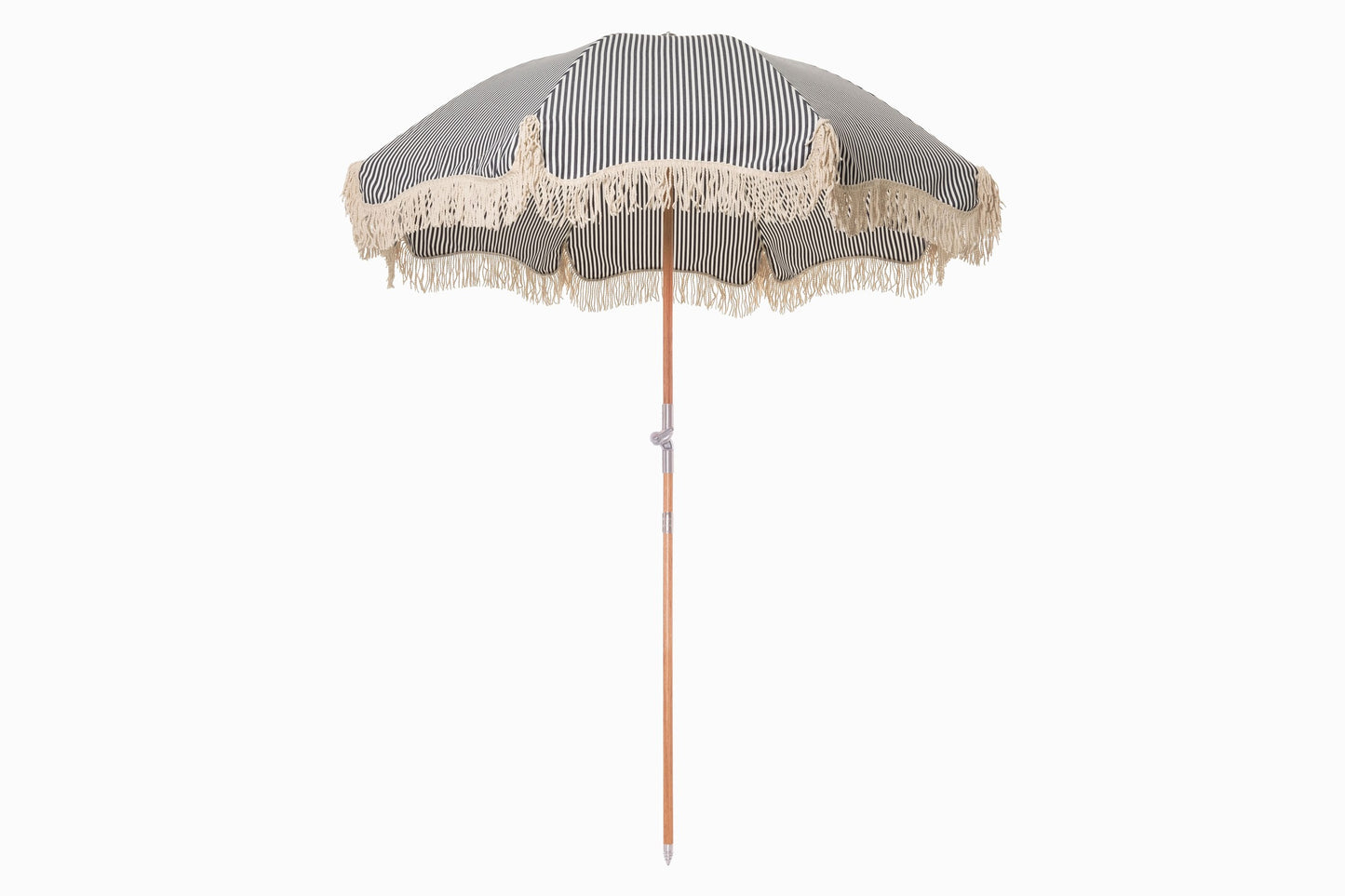 Parasol Riviera rayure bleue