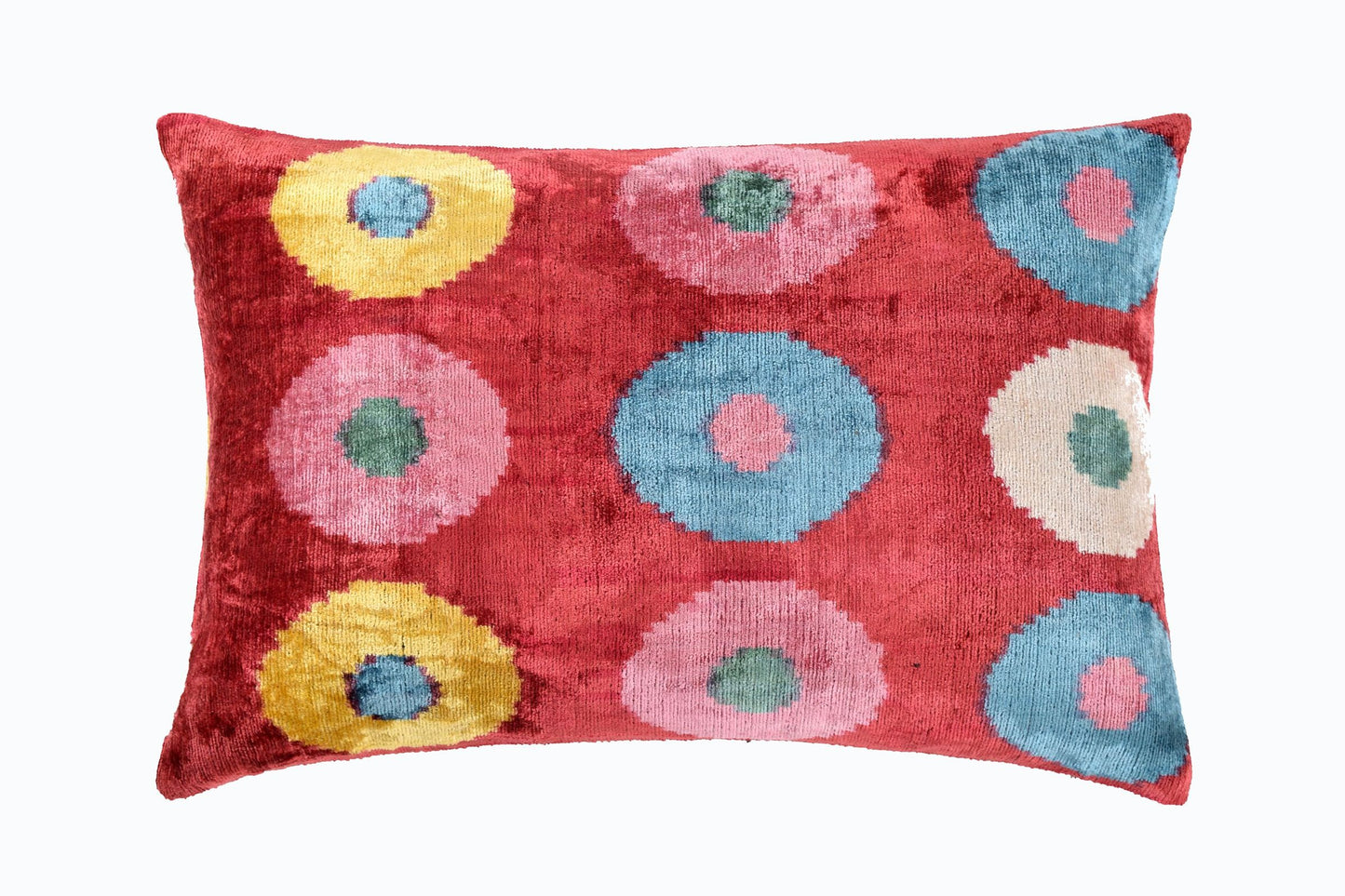 COJÍN TERCIOPELO SEDA IKAT 224