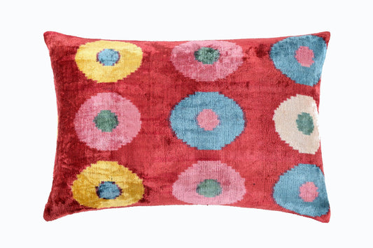 COUSSIN VELOURS DE SOIE IKAT 224