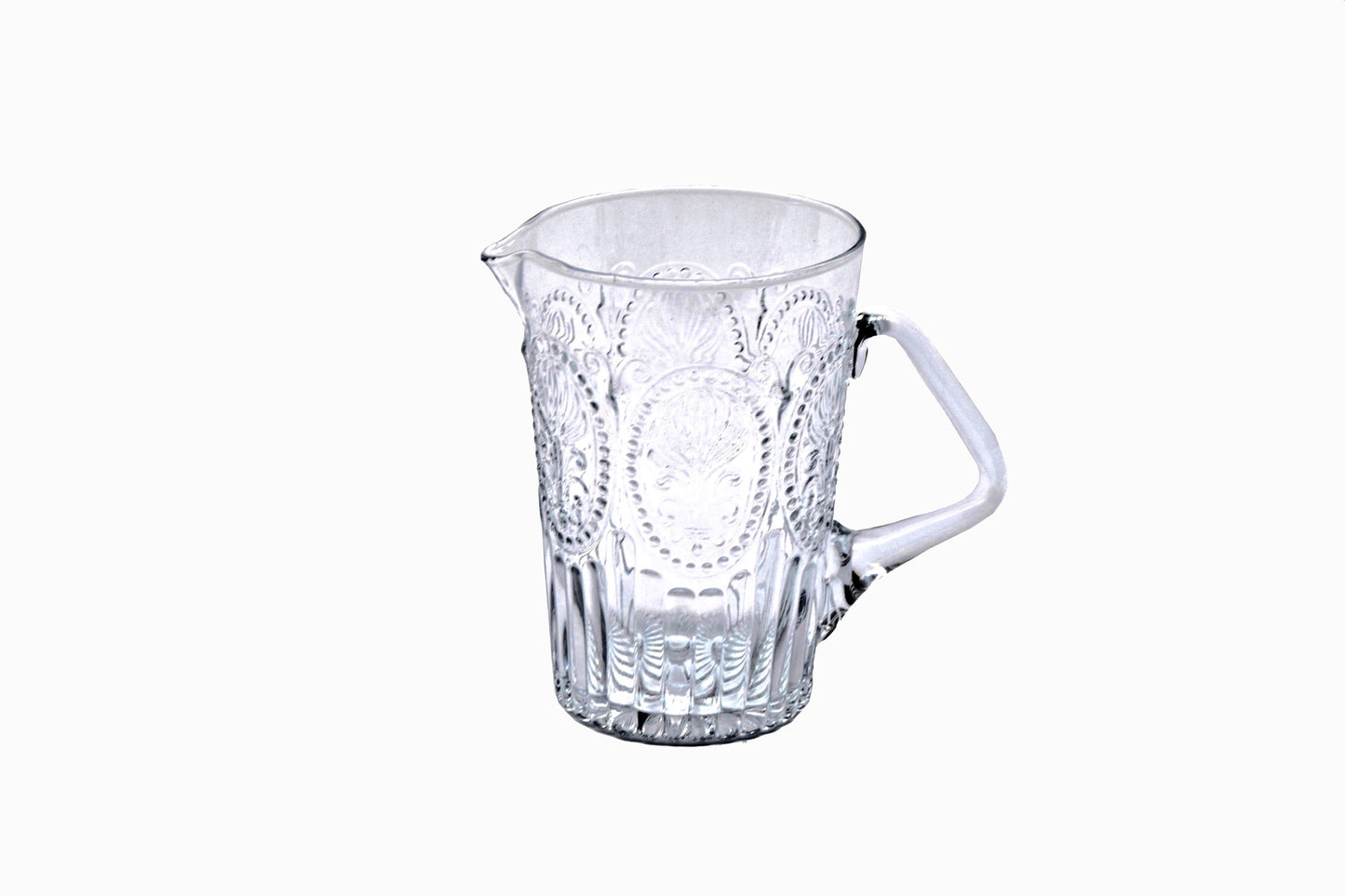 JARRA DE CRISTAL DECORATIVA TRANSPARENTE