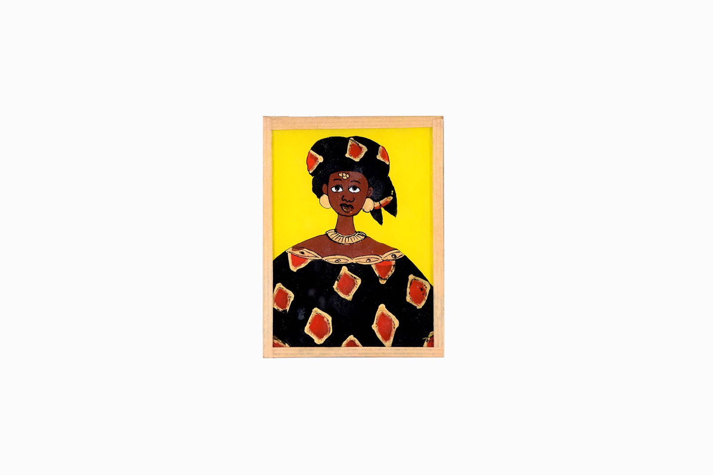 Tableau sur verre sénégalais Réf SGP29