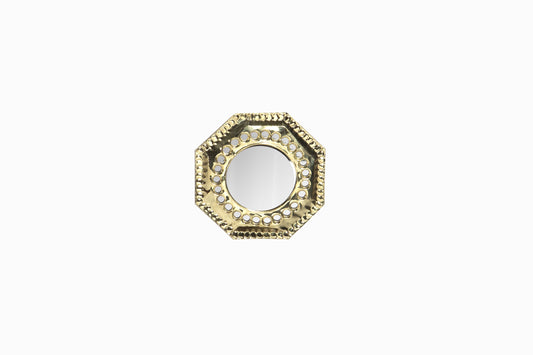 Petit miroir hexagonal avec trous