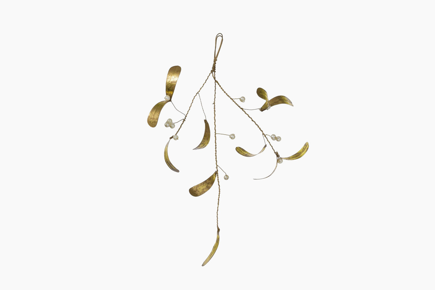 DECORACIÓN MUÉRDAGO ORO pequeña