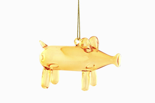 Decoración de cerdo con globos.