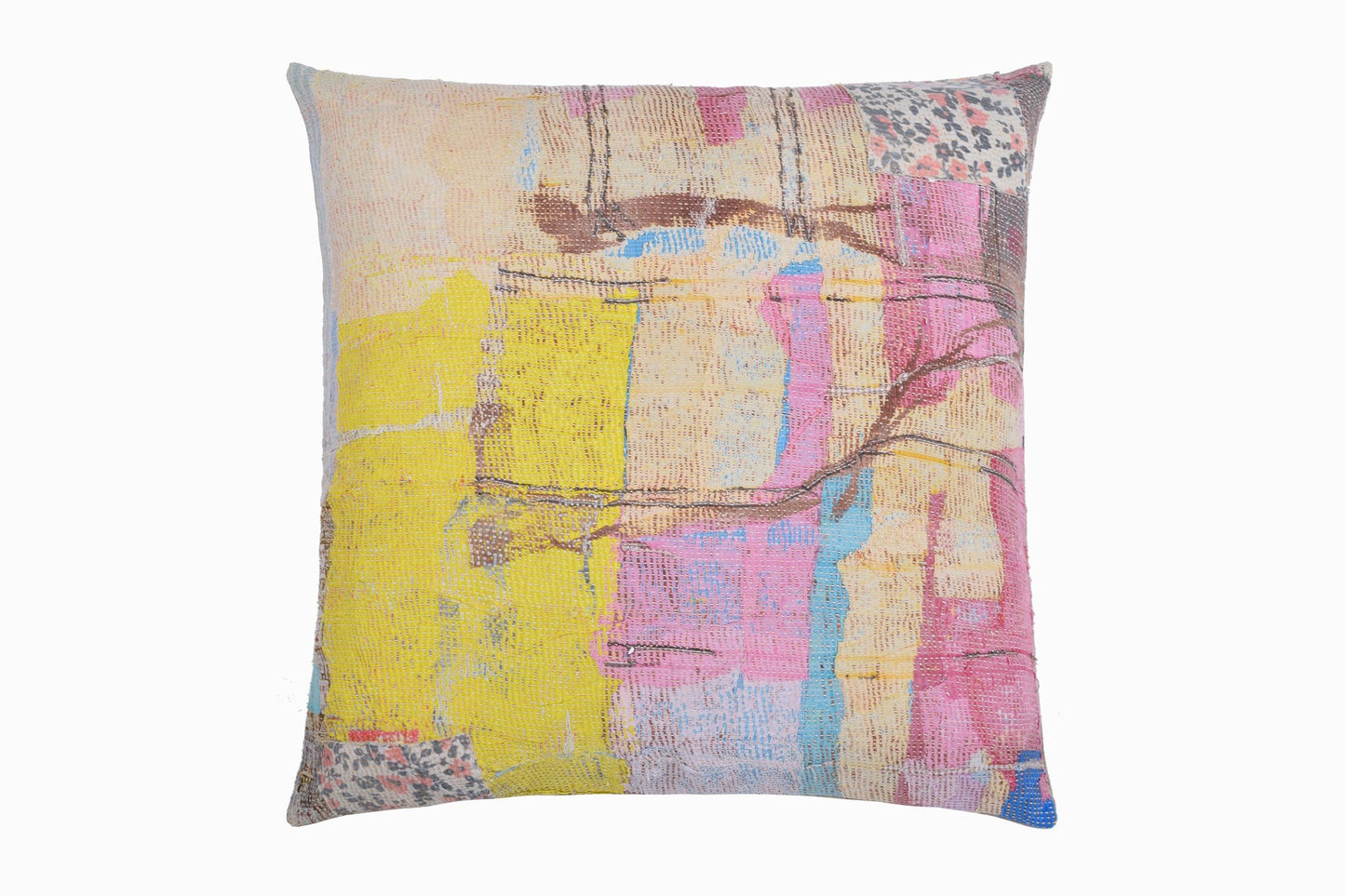 Cojín punto Kantha Ref 25