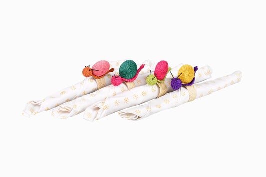 Snail napkin rings set of 4