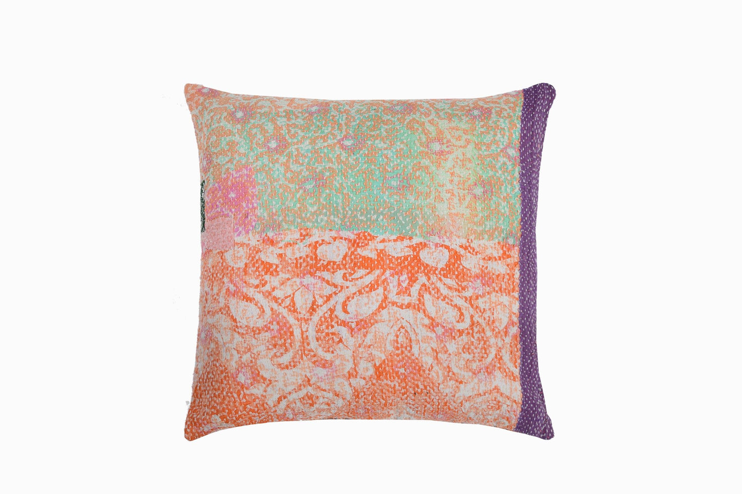 Coussin point Kantha Réf 19