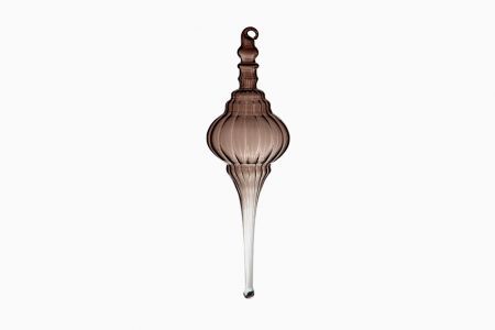 Décorations en verre scandinaves (Grey Icicle Slim)