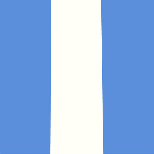 Bandes unies - Bleu et crème Bandes unies - Bleu et crème