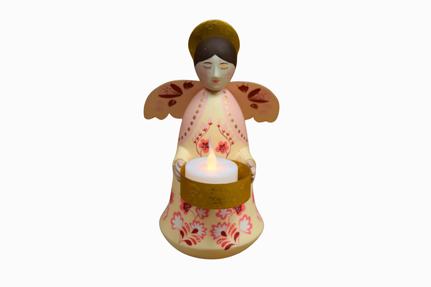 Ruby Angel Candle Holder