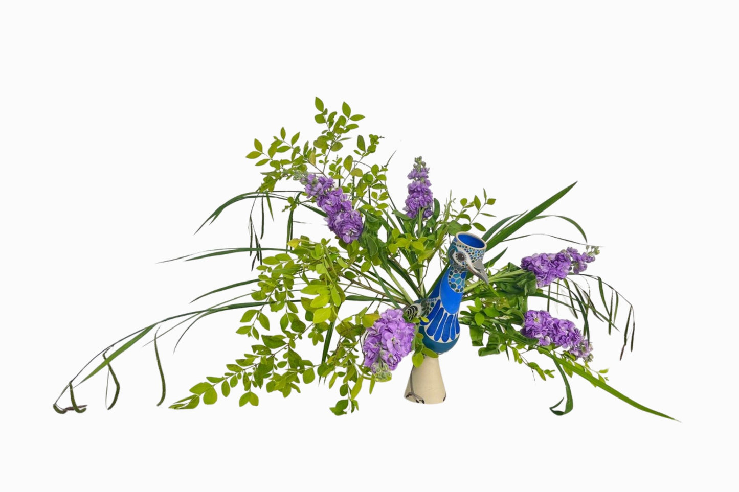 Emma Christmas Peacock Vase 2