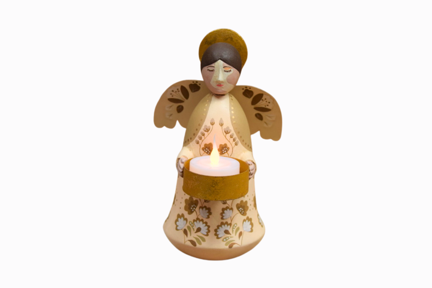 Ivory Angel Candle Holder