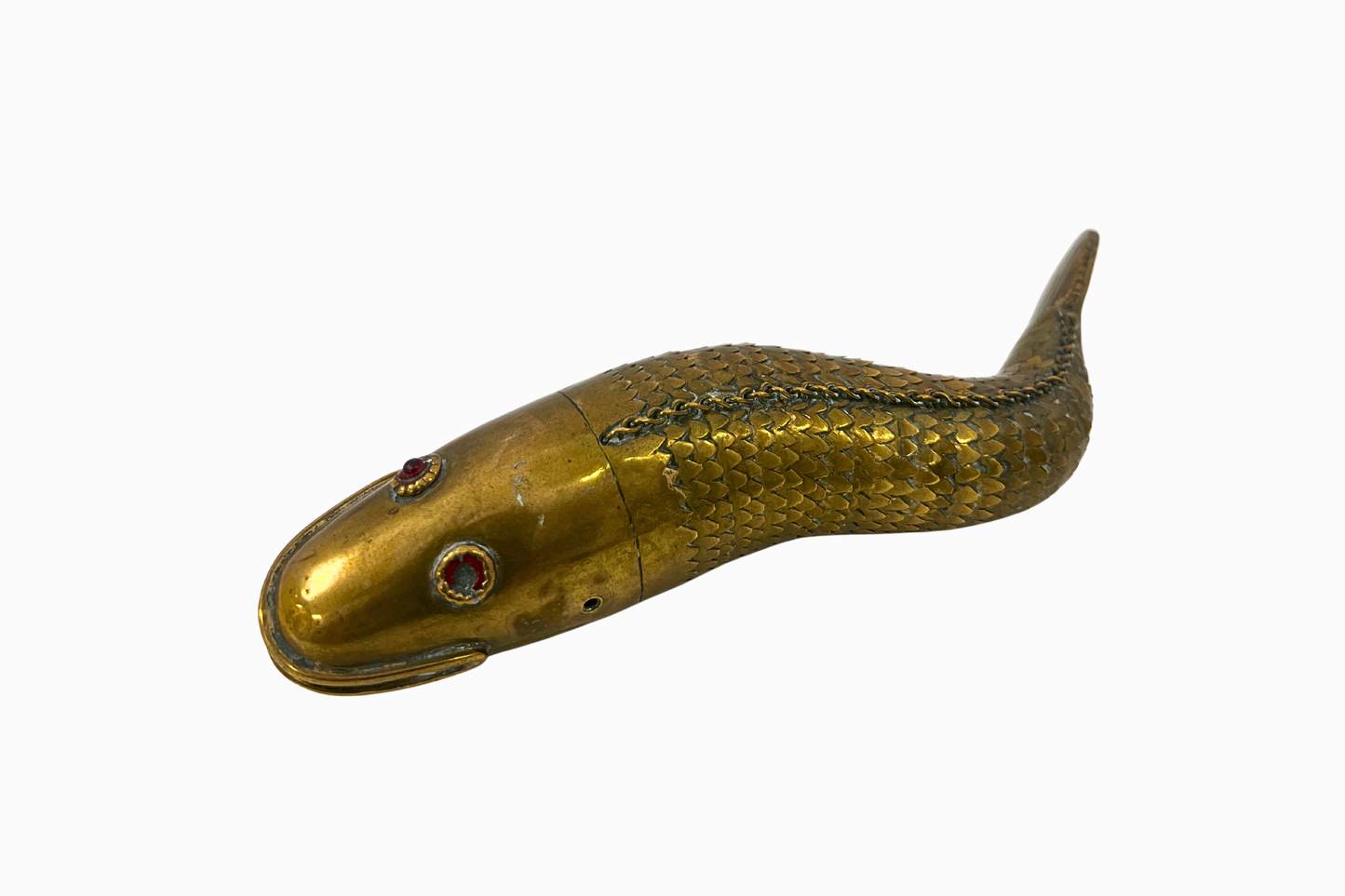 Antique Articulated Brass 'Medina' Fish