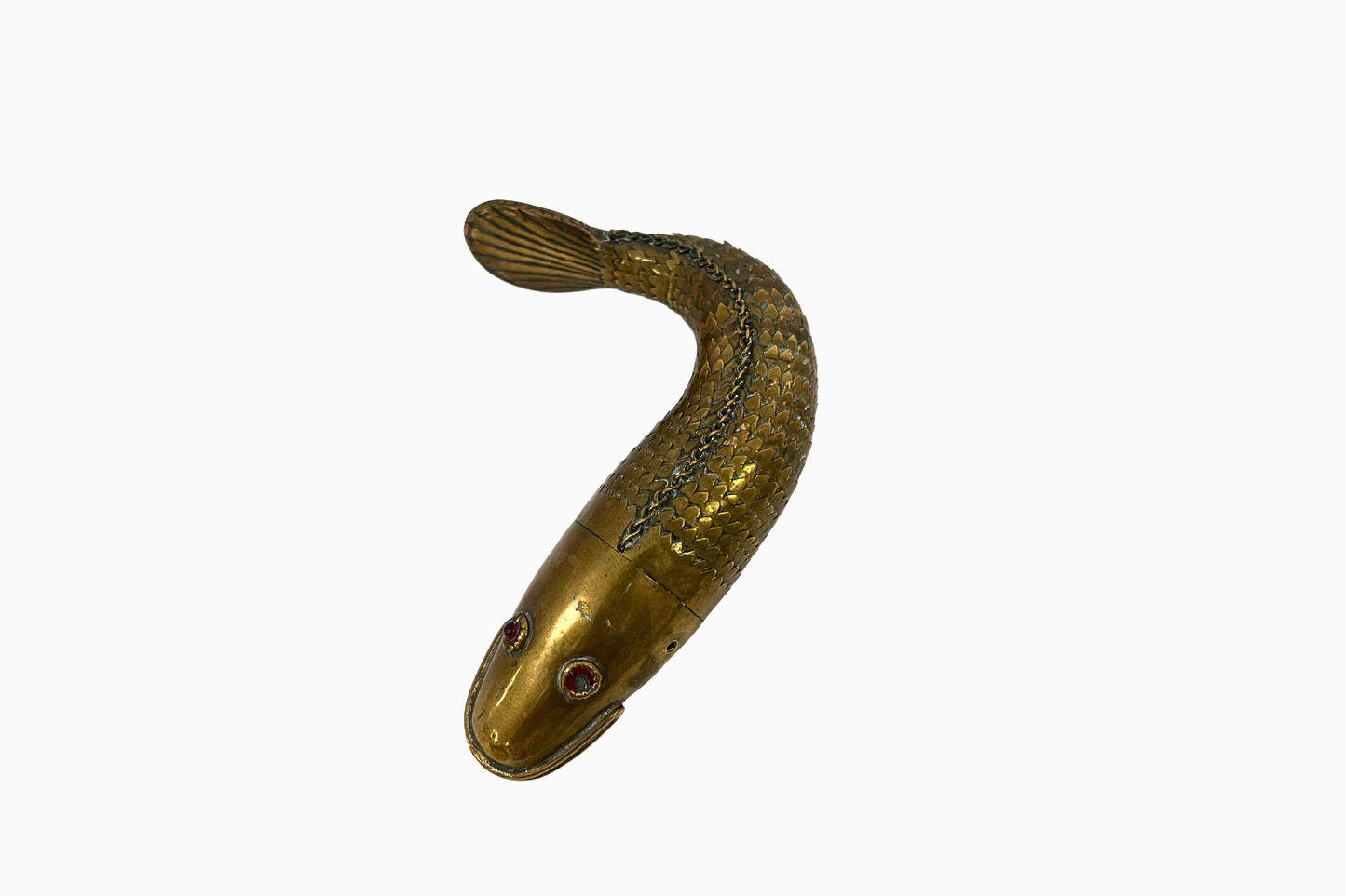 Antique Articulated Brass 'Medina' Fish