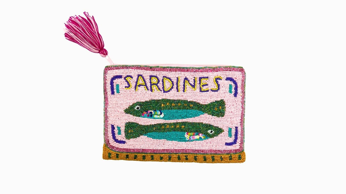 Beaded Sardine Clutch 1
