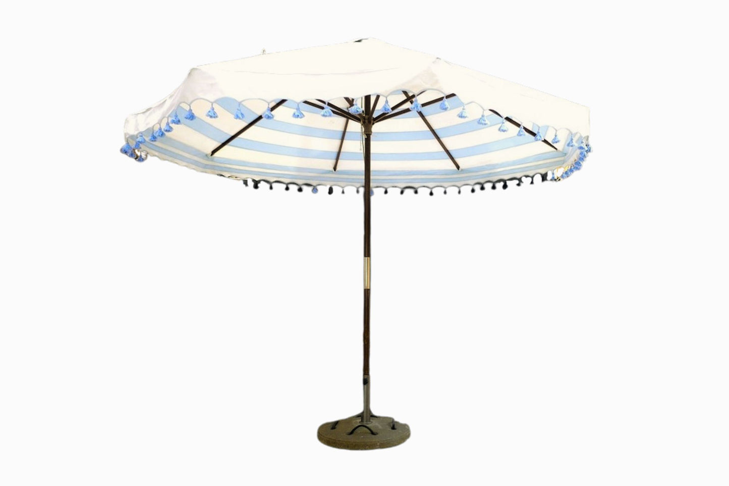 3m blue and cream stripe sunshade