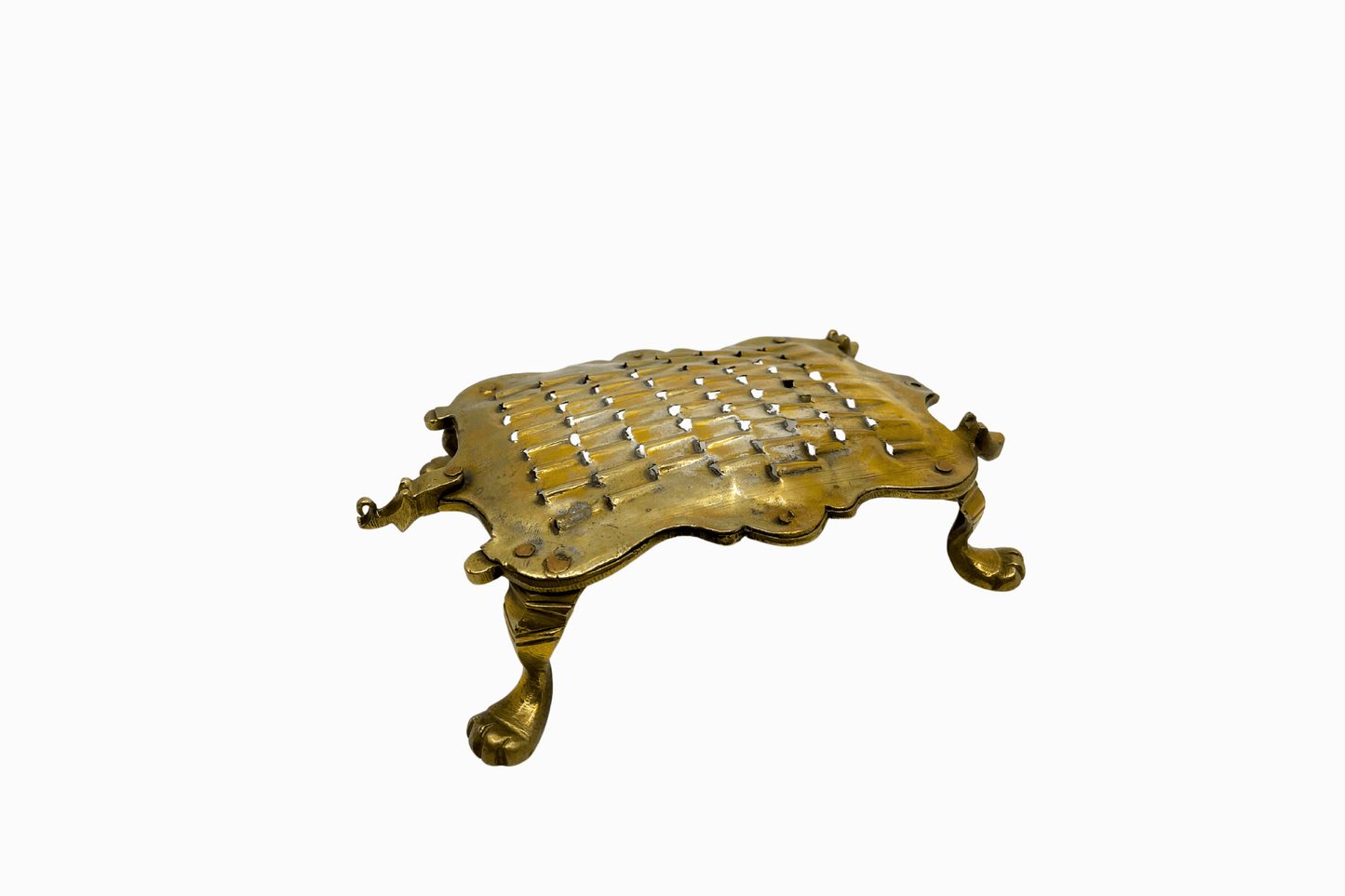 Vintage Brass Toroise Grater III