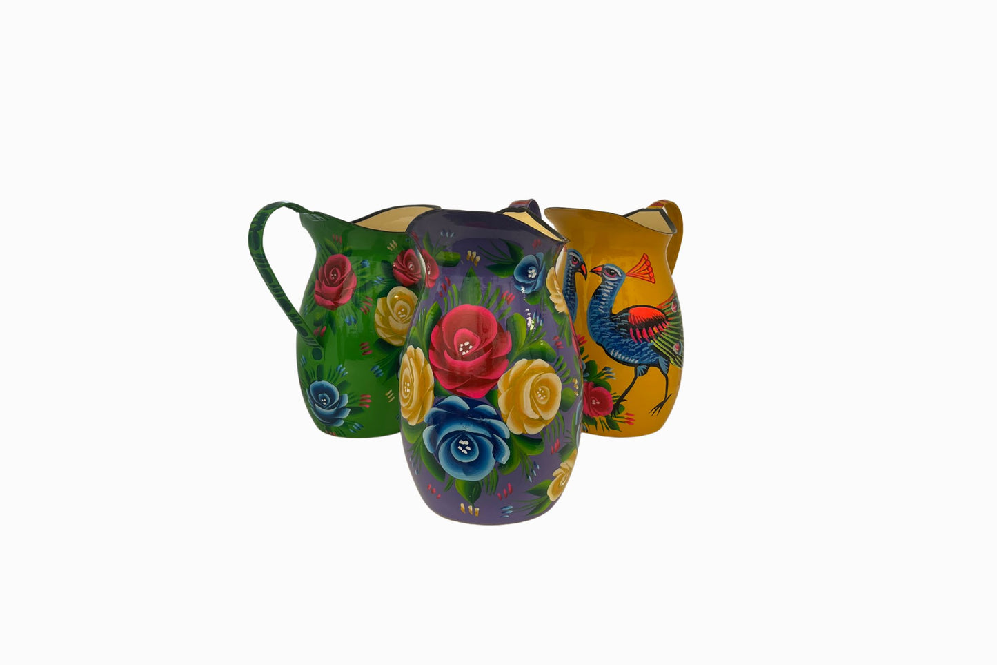 Pakistani painted peacock jug