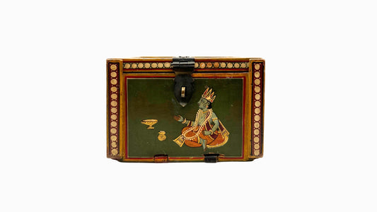 Painted Indian Trinket Box