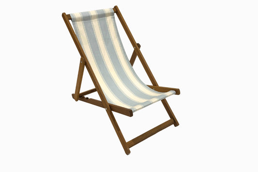 Powder Blue Stripe Deckchair