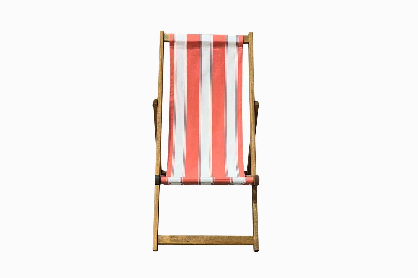 Coral Stripe Deckchair