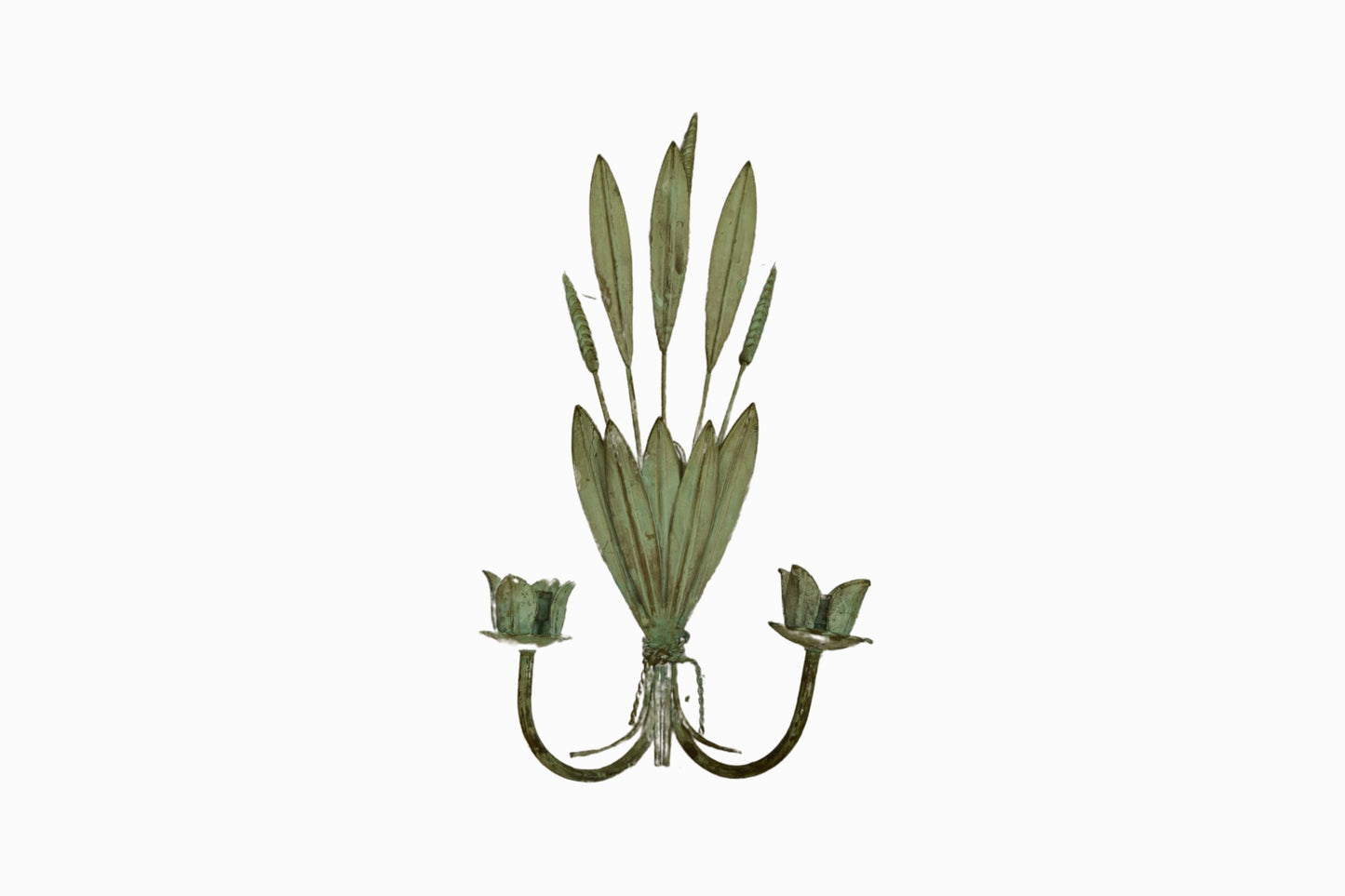 A pair of Verdigris Bronze Sconces