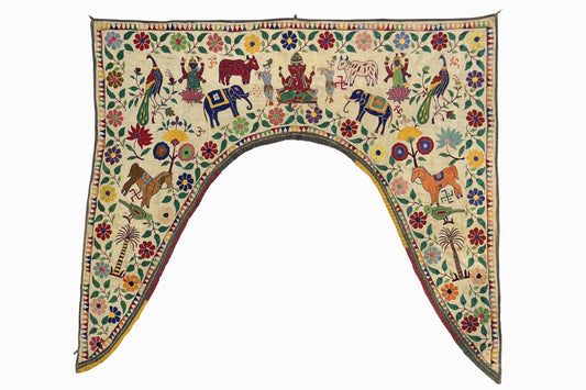 Arched Embroidered Wall Hanging