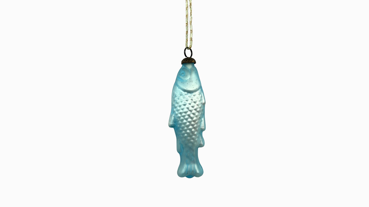 Pale Turquoise Glass Fish