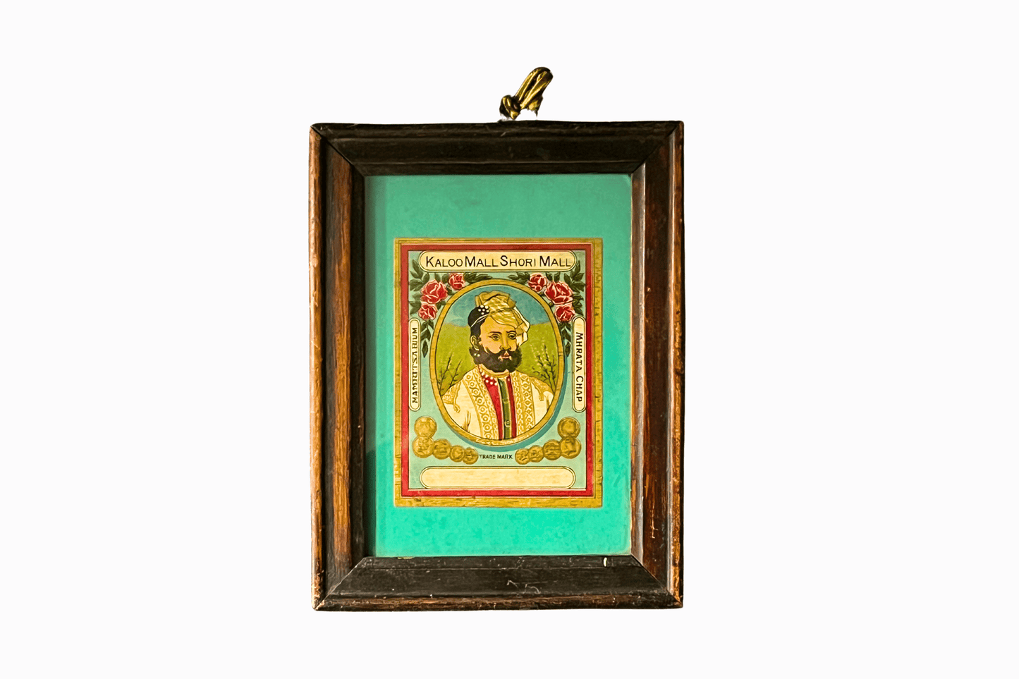 Framed Indian vintage Label
