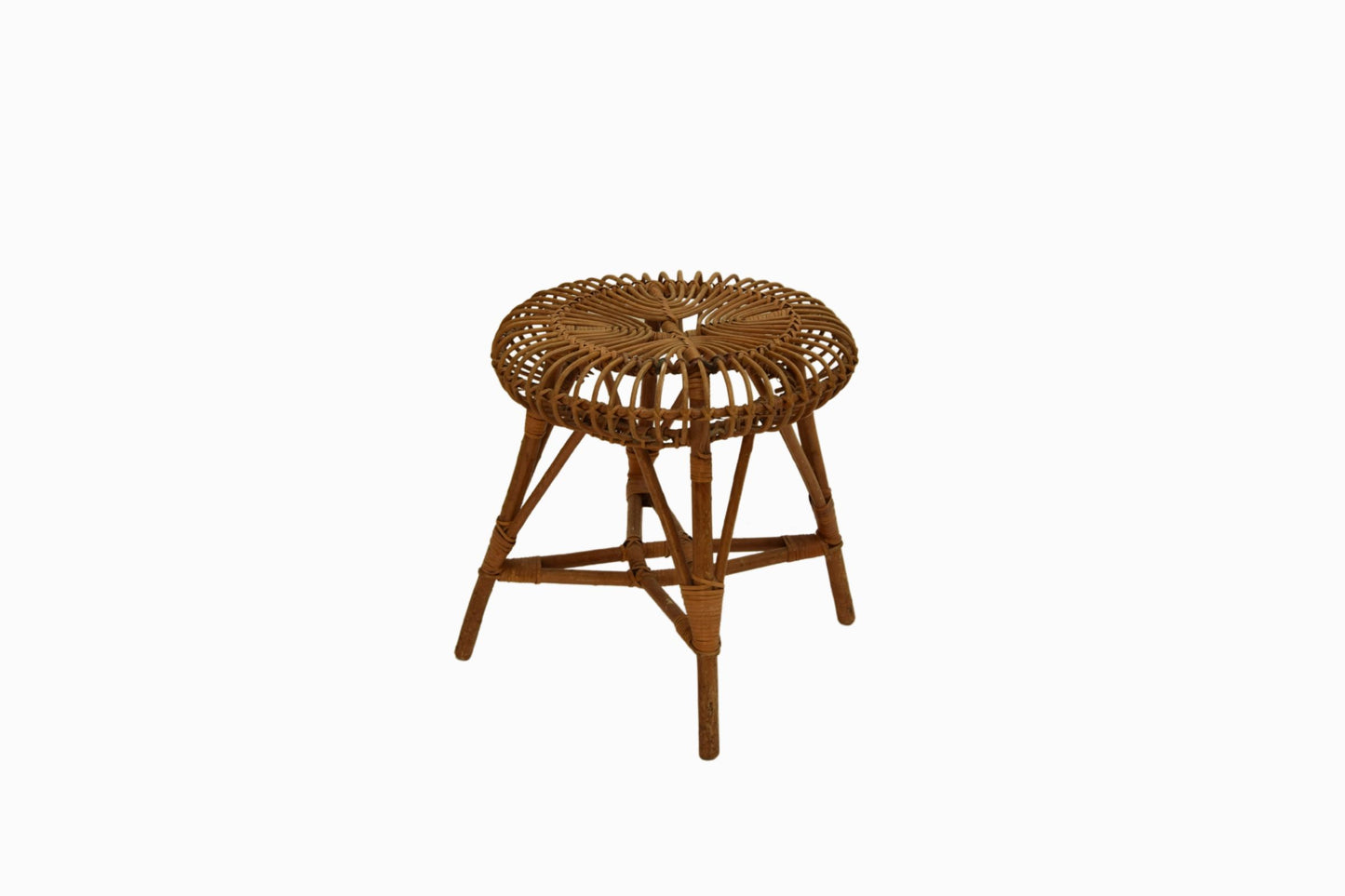 Vintage Bamboo Stool