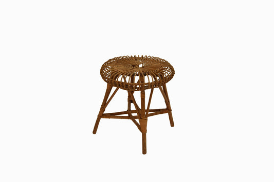 Vintage Bamboo Stool