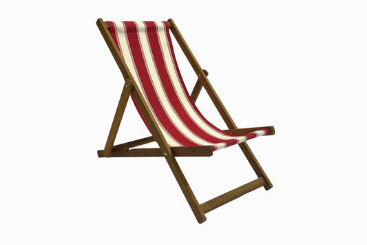 Red Stripe Deckchair