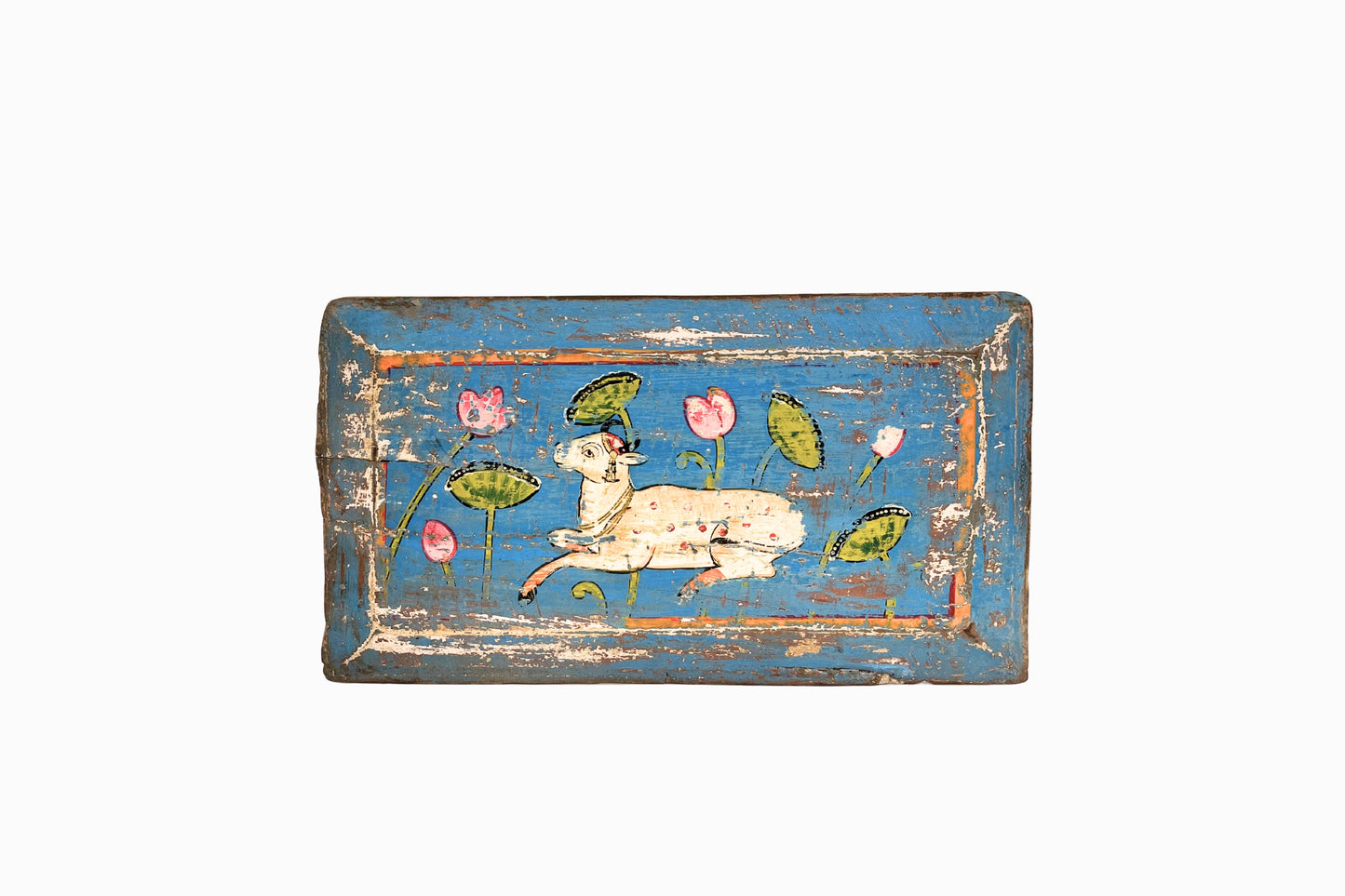 Holy Cow on a Turquoise panel