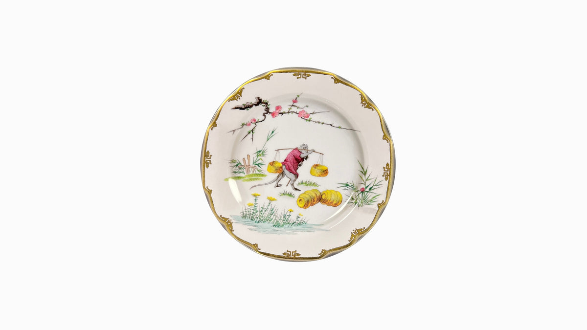 Set of 6 'The Secret Village of Mice' Metal Plates