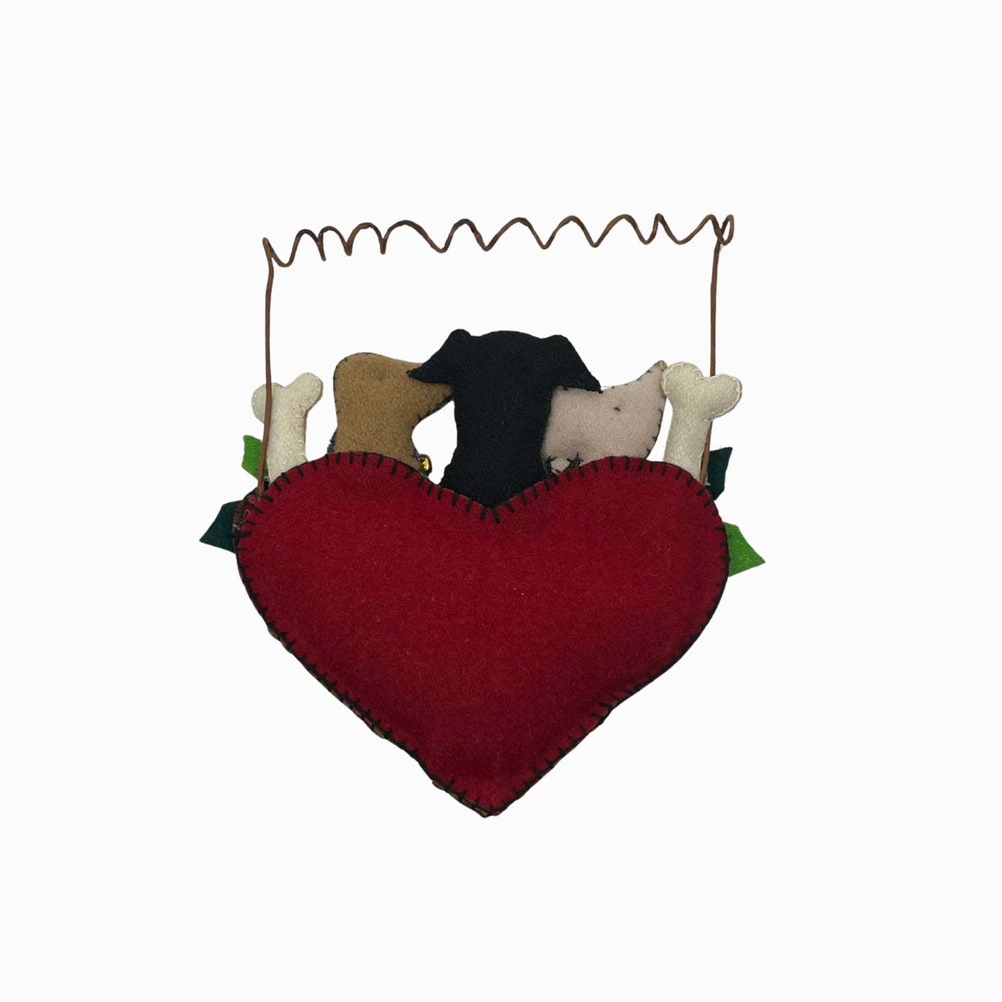 Dogs in Christmas Basket