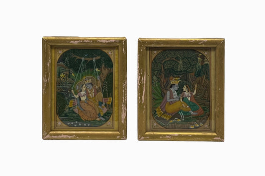 A Pair of small Indian miniature paintings