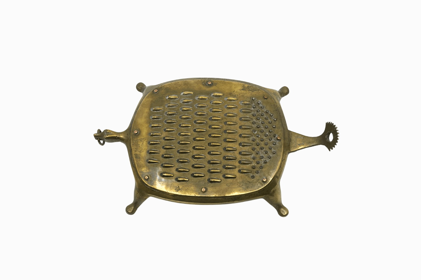 Vintage Brass Tortoise Grater II