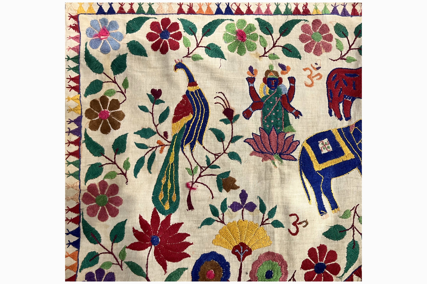 Arched Embroidered Wall Hanging