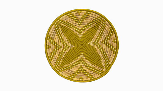 Large Berber Basket - Chartreuse
