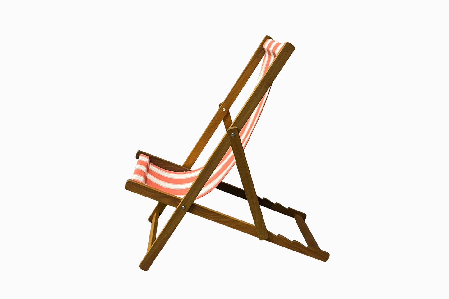 Coral Stripe Deckchair