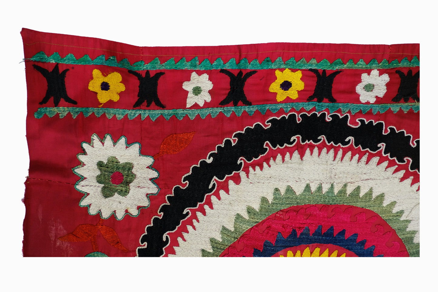 Bright red Uzbeki wall panel